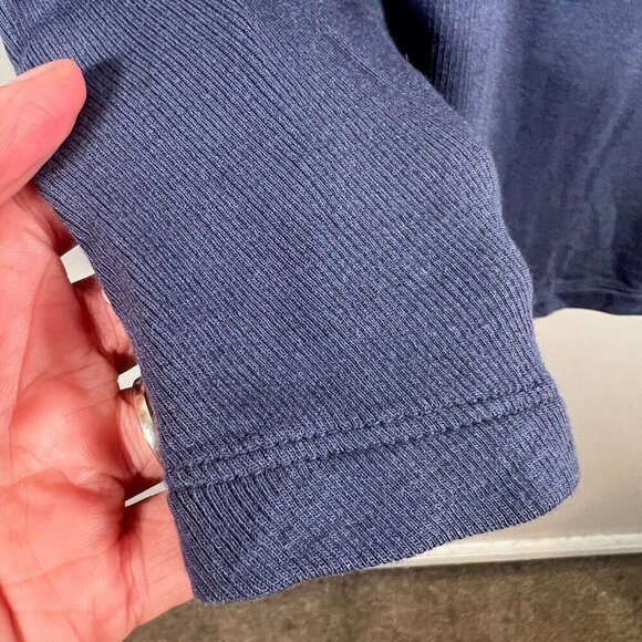 Athleta Well Rested Sleeveless Ribbed Sleep Tank Top Size Medium Blue Soft - Picture 7 of 10